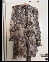 Schlangenmuster Hemdblusenkleid Gr. M