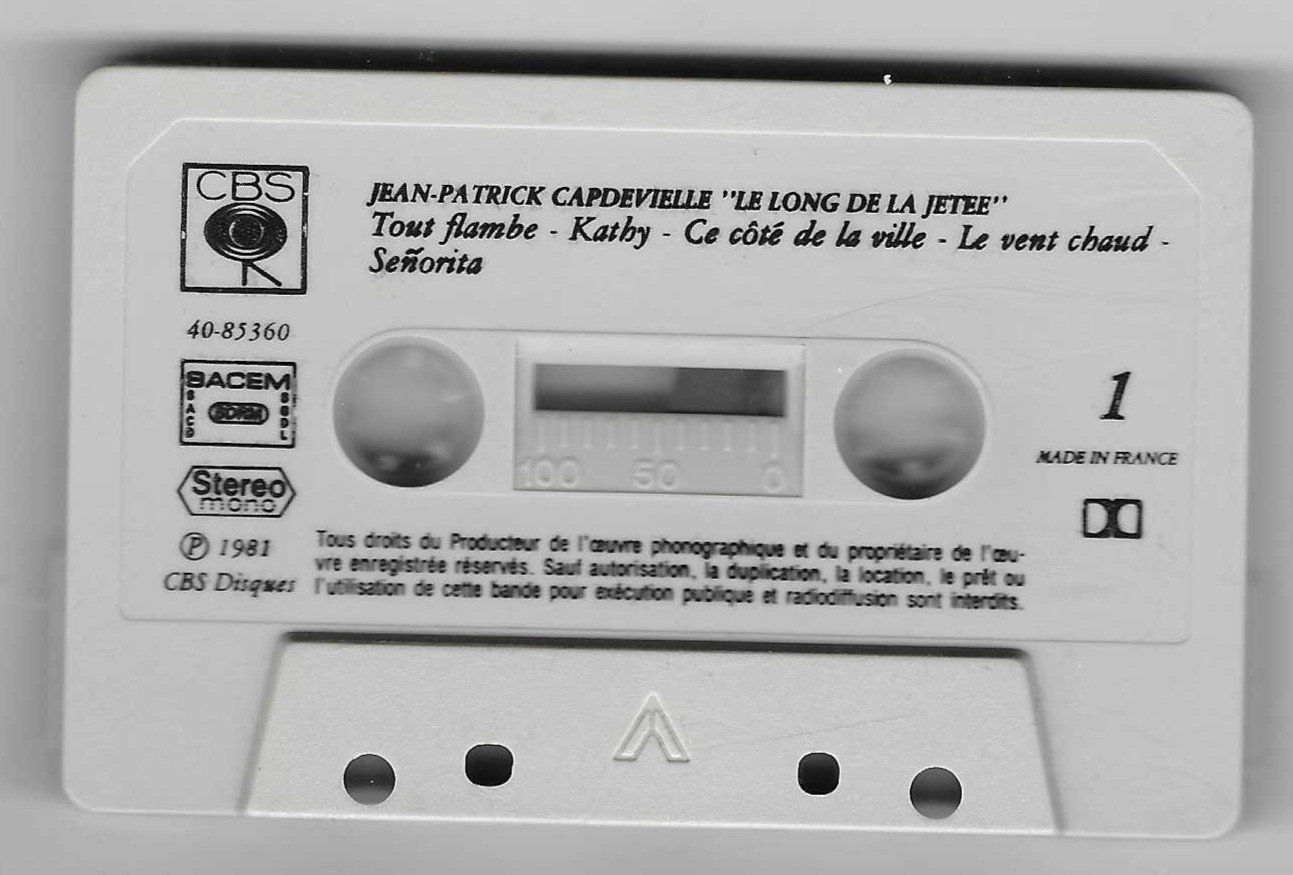 Kompaktkassetten: JEAN - PATRICK CAPDEVIELLE  -  LE LONG DE LA JETEE – Gebraucht aus Bex von Giorgiob 2