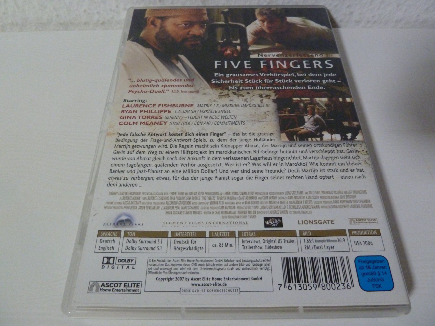 Tutti i DVDs: Five Fingers  [DVD] – Usato da Abtwil SG venduto da Pfusius 1