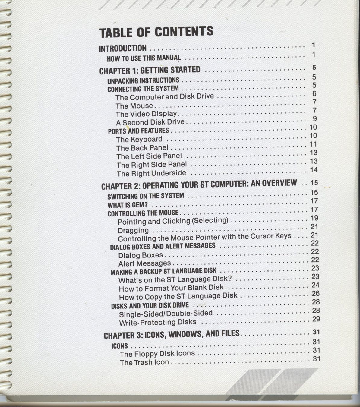 PCs: Manual und Boot Disk Atari 1040 ST – Gebraucht aus Riehen von  3