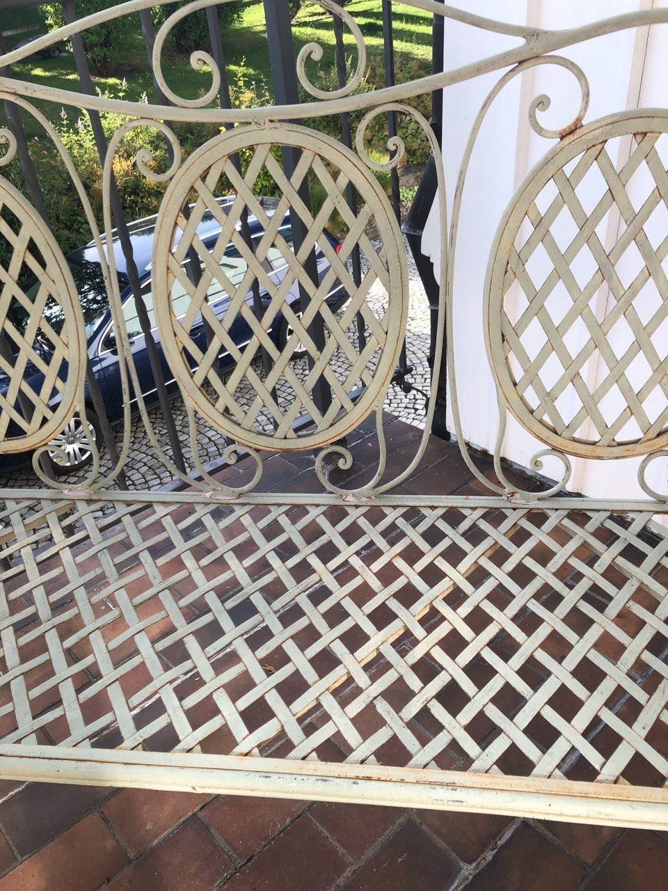 Bancs: Nostalgische Eisen-Garten Bank – D'occasion à Speicher par Ramtha1 3