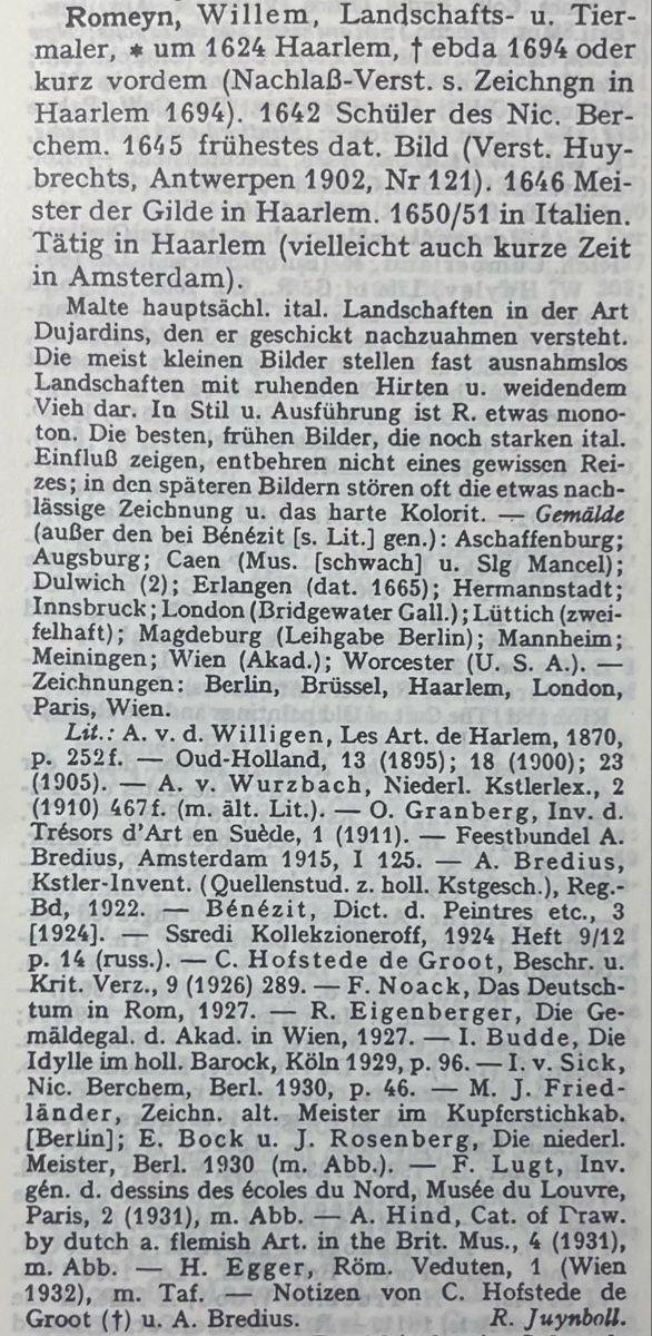 Dipinti: ROMEYN Willem (c.1624-1694) – Usato da Grosshöchstetten venduto da Perle1951 7