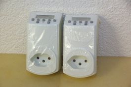 2x Digitale Zeitschaltuhren, weiss - OVP