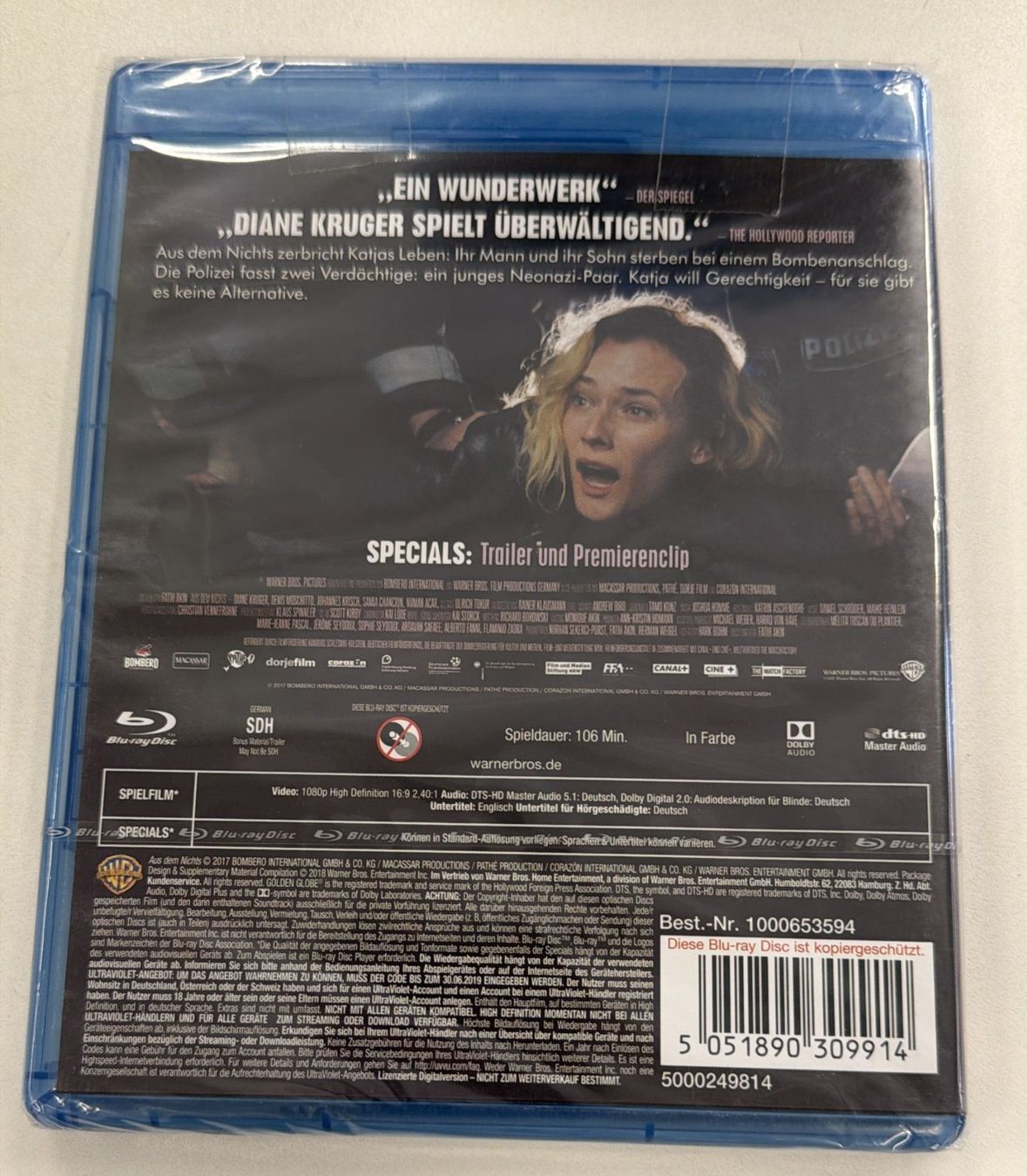 Tutti i DVDs: AUS DEM NICHTS BLU-RAY – Nuovo e nell'imballaggio originale da Zürich venduto da freioccasionen 1
