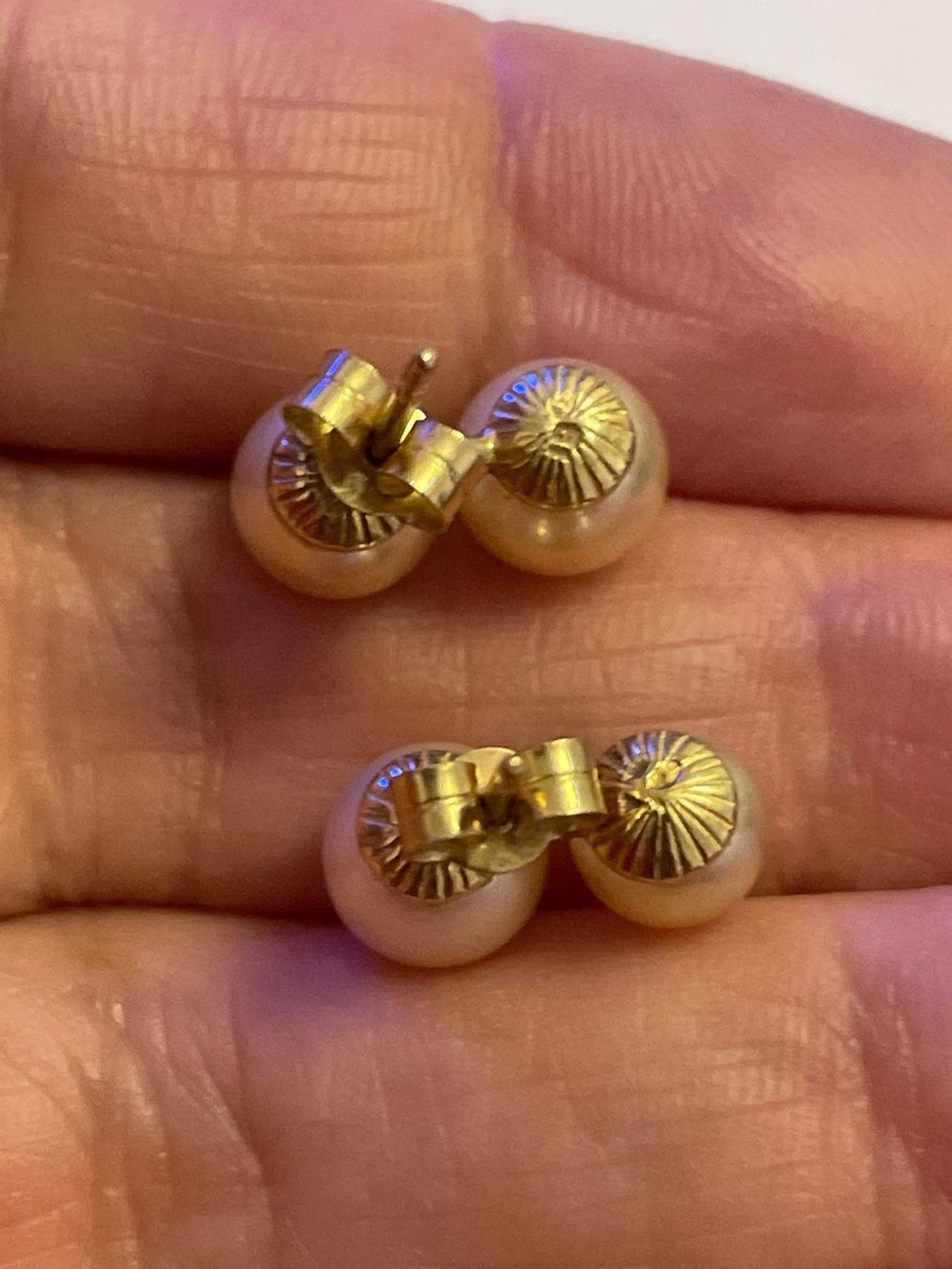 Boucles d'oreille: Boucles d’oreilles en or 18c avec perles – D'occasion à Montreux par Pipo7878 2