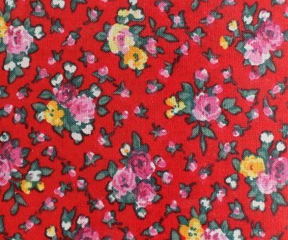 Stoffe: Baumwollstoff-Zuschnitt rot – Neu (gemäss Beschreibung) aus Schlatt TG von kreativ-atelier 1