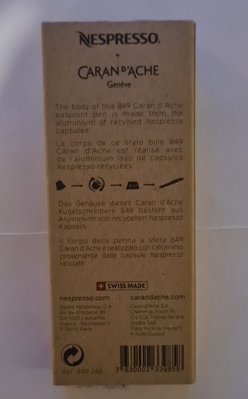 Penna & Evidenziatori: Caran d'ache Nespresso – Nuovo e nell'imballaggio originale da Estavayer-Le-Lac venduto da limo-nade 2