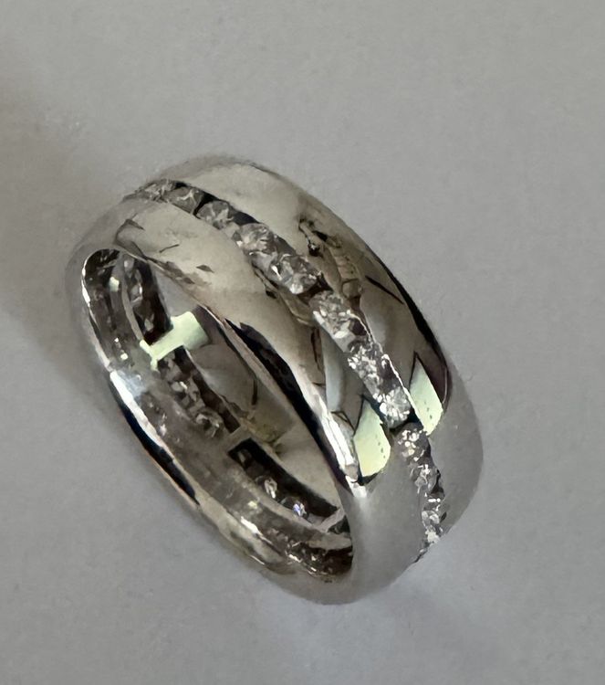 Eleganter Damenring mit Diamanten 0.72ct / 18kt. Weissgold 3