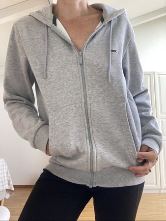 Lacoste grey hoodie 