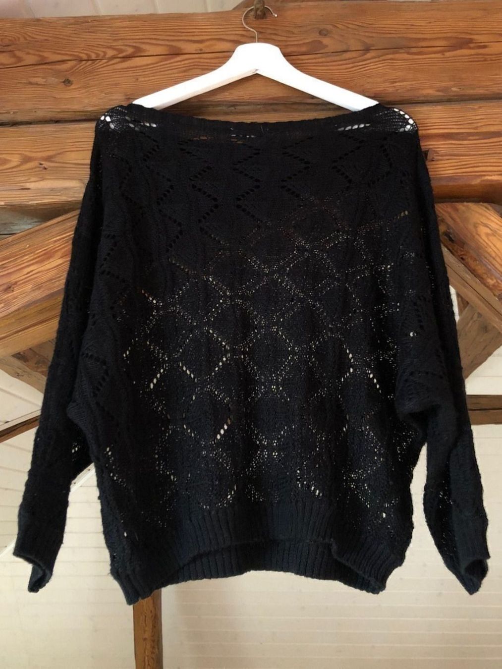 Maglioni & Felpe: MADEMOISELLE AGATHE Damen Strickpullover Pull Crochet M Noir – Usato da St-Aubin FR venduto da Tiweety 4
