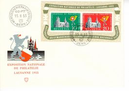 Brief, Lausanne Block 1955
