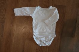 Baby Body langarm Gr. 50/56, weiss, Bio Baumwolle, Migros