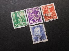 CH  ZNr 69-72   PJ   1934 - Z CHF 19.00