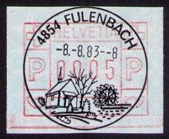 ATM 6_4854 FULENBACH_8.8.83_Werbestempel K915_ERSTTAG !