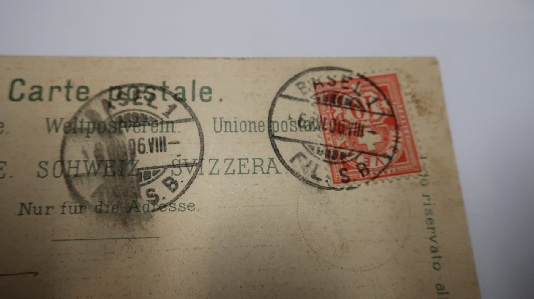 Ansichtskarten: Zürich 1906 – Gebraucht aus Cormoret von Pascalll2001 6