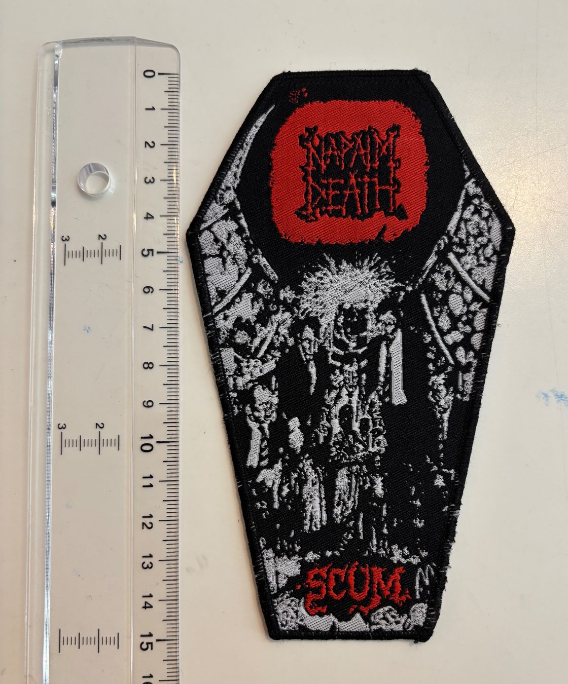 Toppe: NAPALM DEATH Patch Aufnäher Death Metal Grind Core – Usato da Egg b. Zürich venduto da superman1975