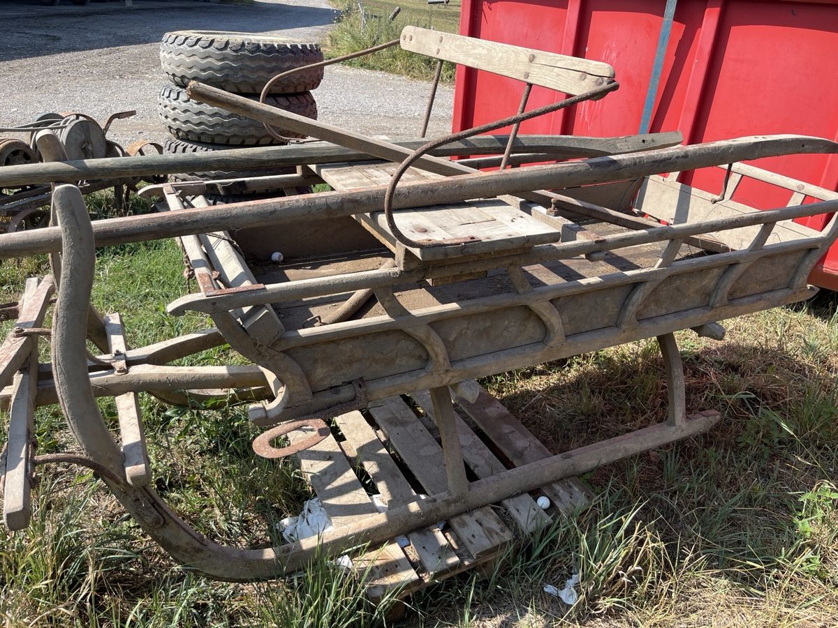 Slitta:  Holzschlitten mit Sitz  – Difettoso da Rheinau venduto da Zizi-28 1