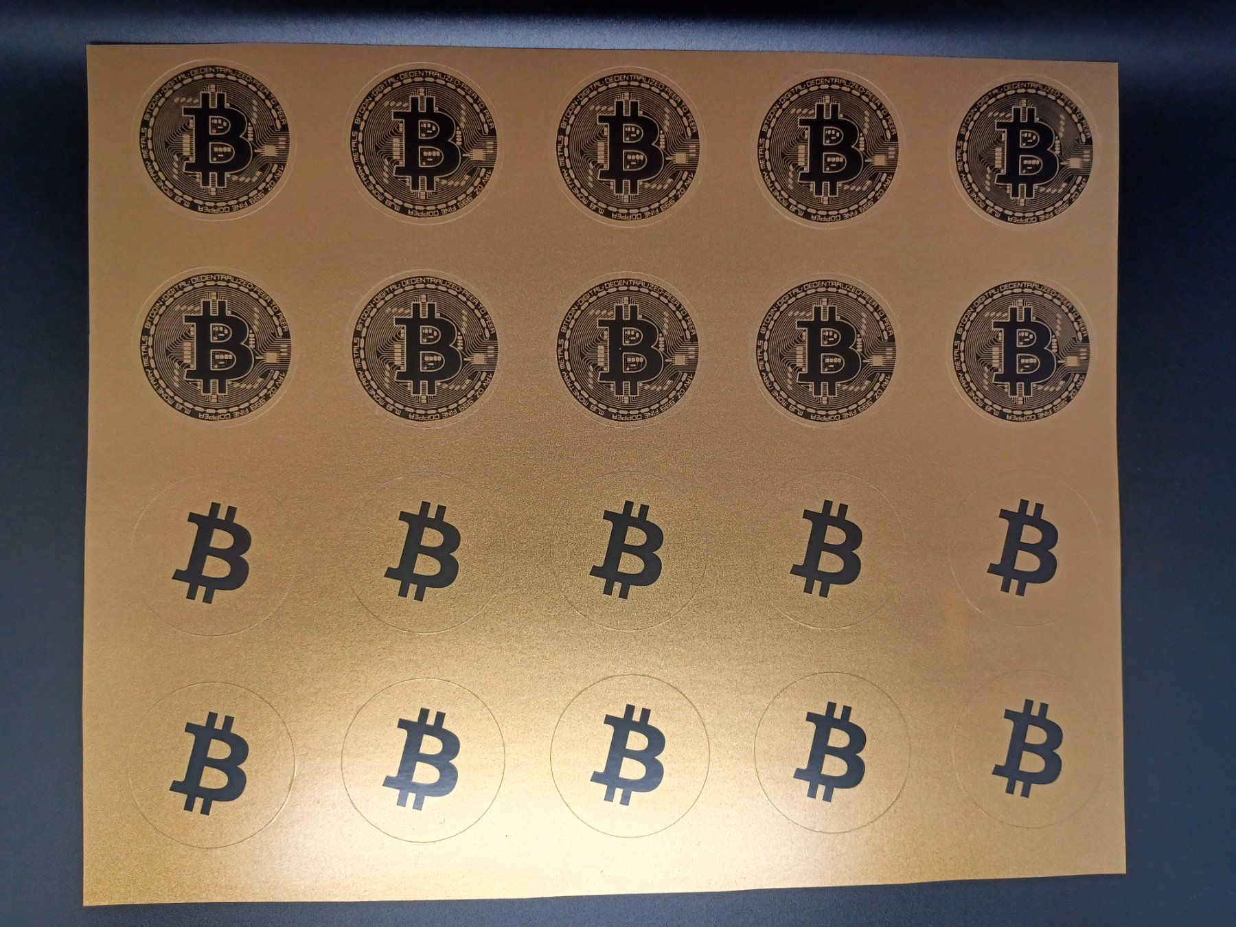 Aufkleber: Bitcoin Sticker  / 20 Stück BTC / 3,5 cm – Neu und originalverpackt aus Turbenthal von enjak 1