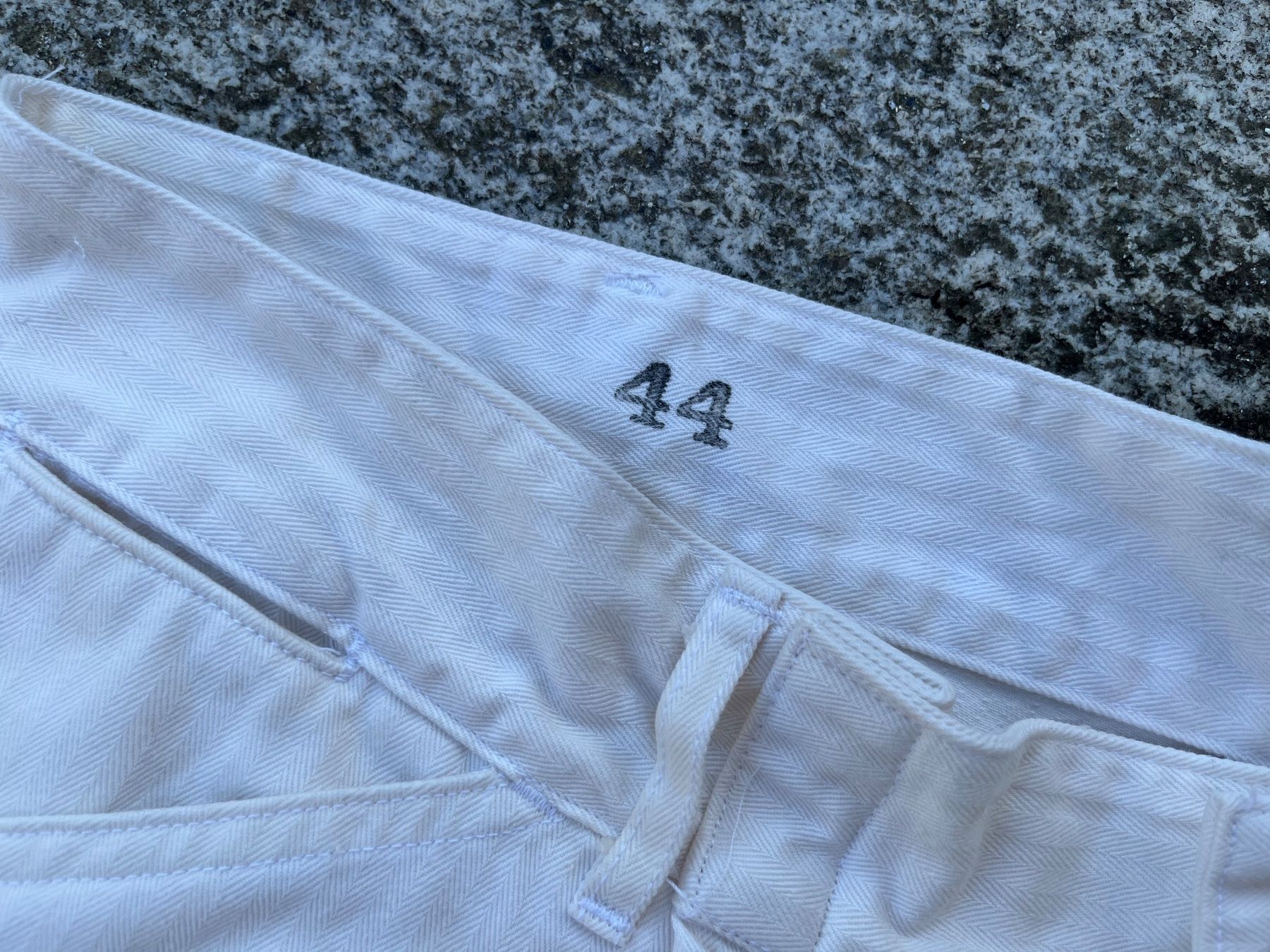 Hosen: Vintage Hose HBT Weiss – Gebraucht aus Bottmingen von Puffsack 2