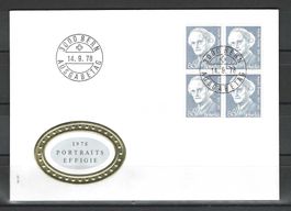 CH FDC VIERERBLOCK 1978