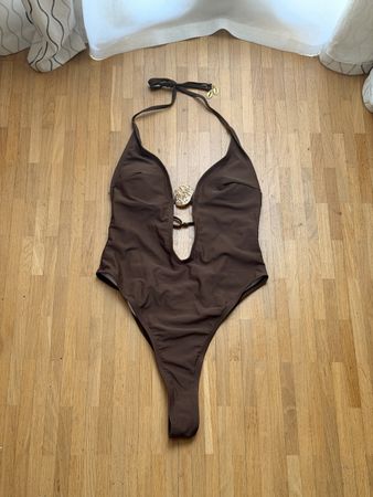 Maillot de bain brun une pièce 