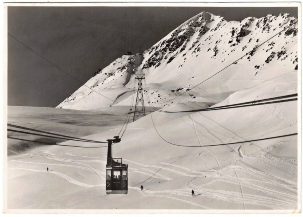 Cartoline postali: St. Moritz - Luftseilbahn Corviglia--Piz Nair – Usato da Binningen venduto da Mountainrider
