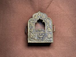 Ancien reliquaire "Gau", Tibet -Mongolie, 8 cm,