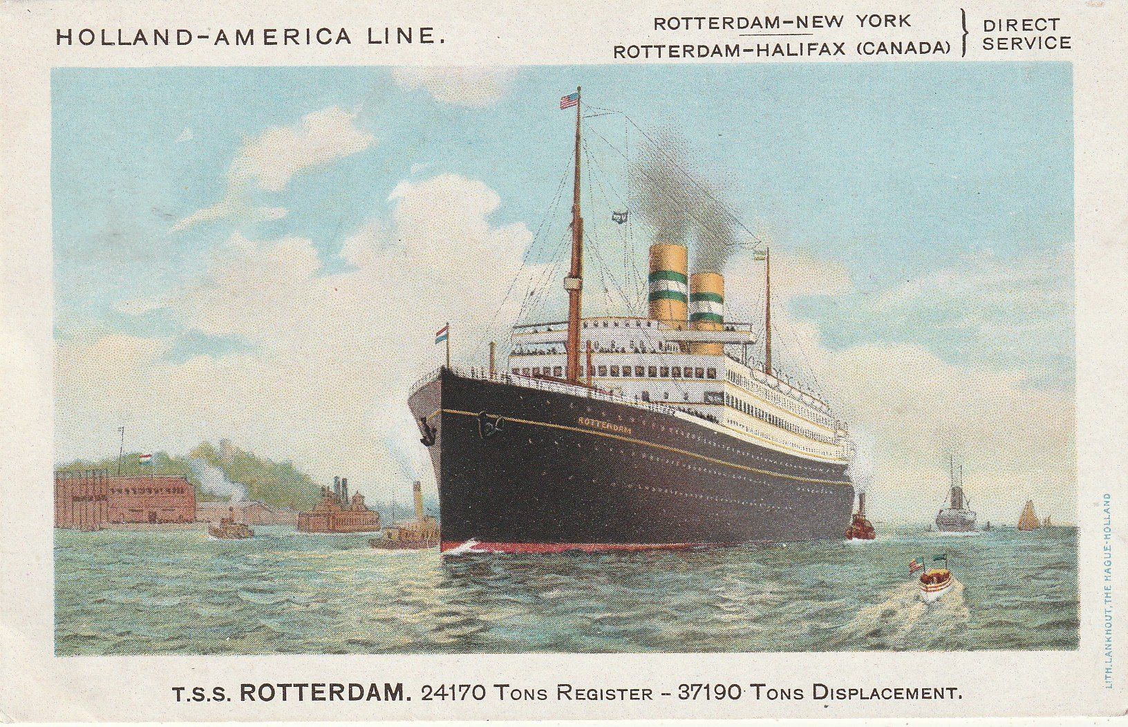 Cartes postales: T.S.S. Rotterdam – D'occasion à Rorschacherberg par fratovi2