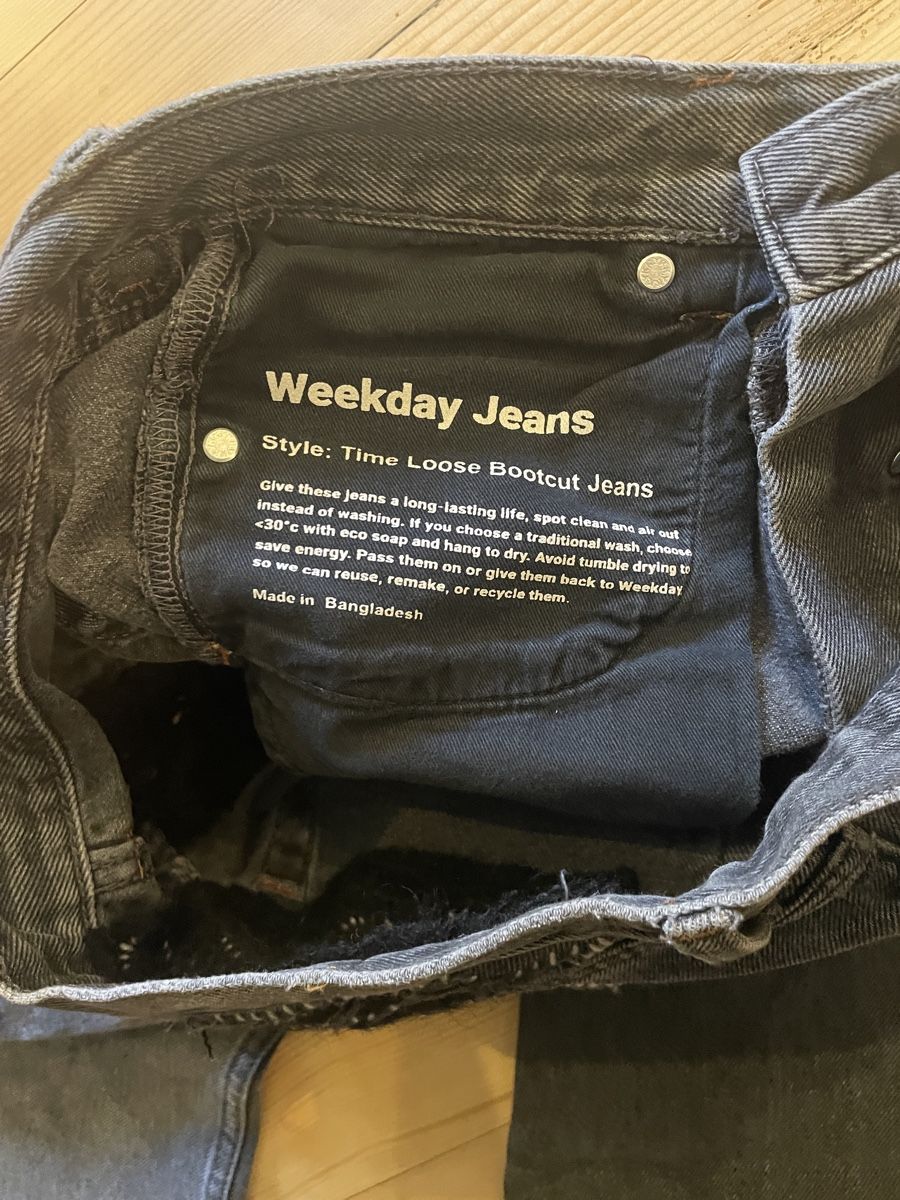 Weekday Jeans: Sashiko repaired Weekday bootcut Jeans vintage distressed – Gebraucht aus Eglisau von lia_c7ny 4