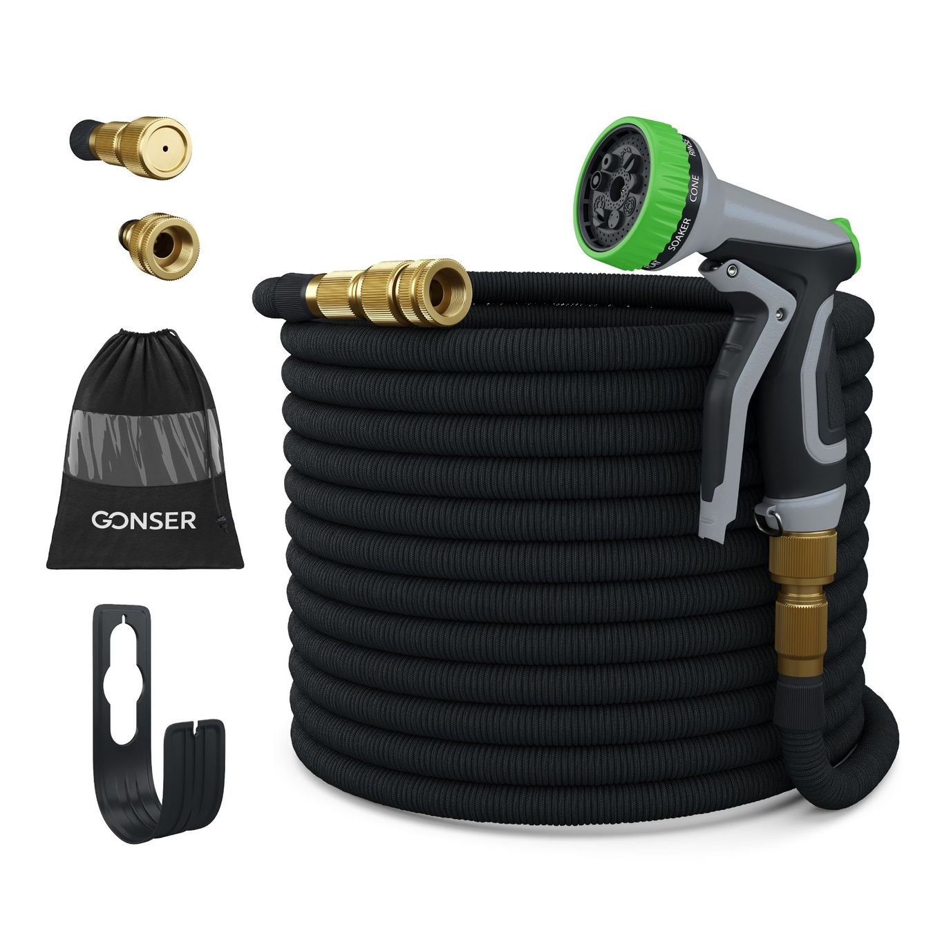 Tubi & Tubi flessibili: Flexi Premium Gartenschlauch 15 m schwarz – Nuovo e nell'imballaggio originale da Bern venduto da snoopboom