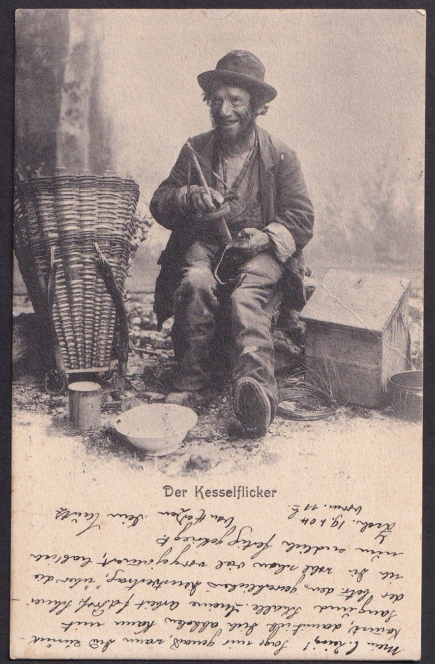 Cartoline postali: Berufe der Kesselflicker – Usato da Olten venduto da clotaldi