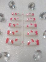 künstlich fingernägel weiss und rot