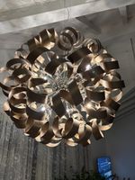 Hängeleuchte Design Metallbänder bronze (taupe)