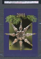 2001 "Weihnachten", Abart: Goldstaub, alle 4 Marken, Heft