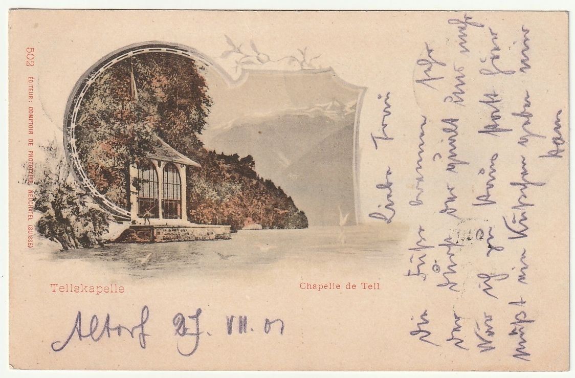 Cartoline postali: Litho Tellskapelle 1901 – Usato da Fislisbach venduto da Zigzag12