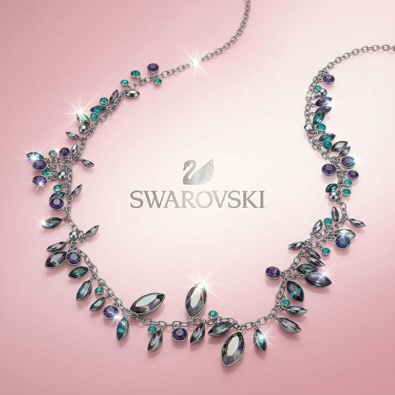 Swarovski Catenine: Swarovski statement XL Kette, neu & original mit Box – Nuovo e nell'imballaggio originale da Kirchleerau venduto da Piroska05