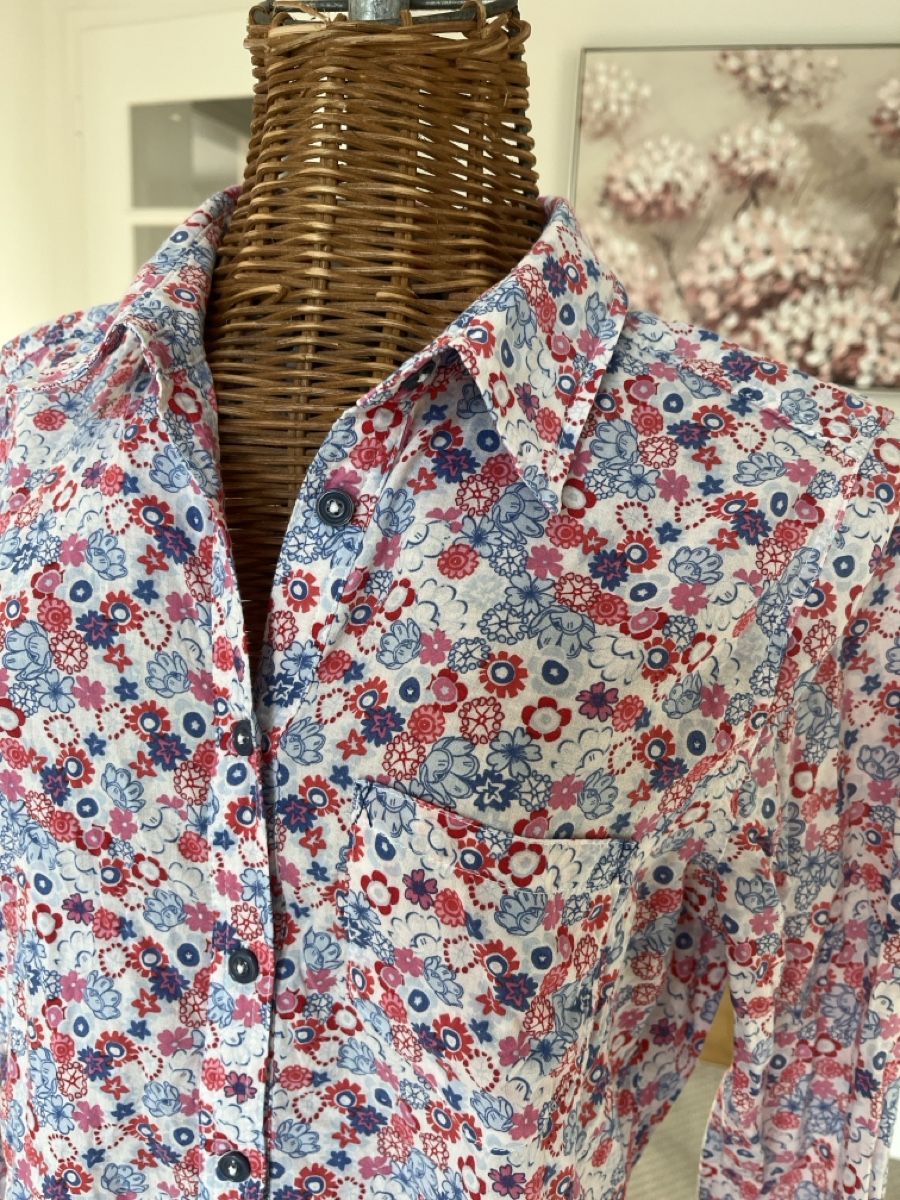 Emily van den Bergh Camicette: Bluse mit Blumenmuster, Emily van den Bergh, S/M – Usato da Solothurn venduto da Bobesch08 1
