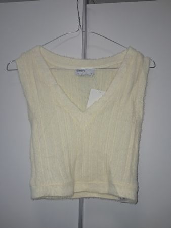 Gilet Bershka Femme Jaune Taille S neuf avec étiquette