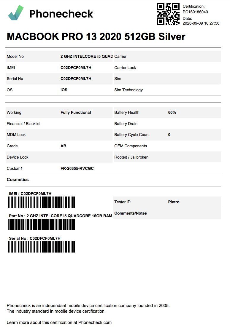 Apple Notebooks: Macbook Pro 2020 – Gebraucht aus Morges von luckyboy19 9
