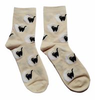 Socken Katzen/Mond/Cats/Moon
