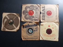 5x Schallplatten Sammlung Raritäten Vintage 78 Touren