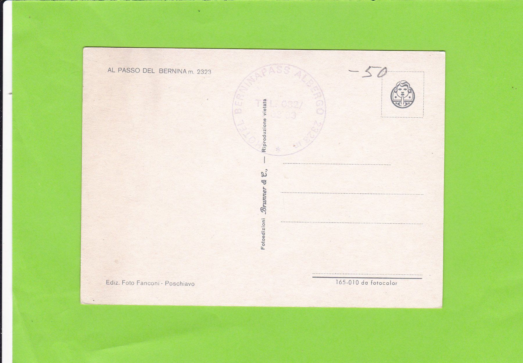 Cartoline postali: Bernina Pass--Oldtimer – Usato da St. Peterzell venduto da neckertal 1