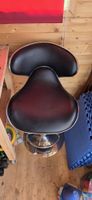 2 x Barhocker, Schwarz Kunstleder, Verstellbar - Top Zustand