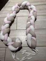 Babybay Nestschlange geflochten rosa beige gebraucht