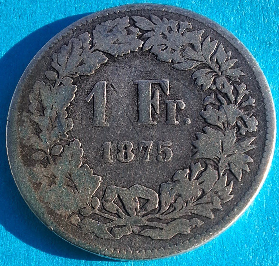 Tutti le monete: CHF___1.00 1875 SS – Usato da Fribourg venduto da Kiki020