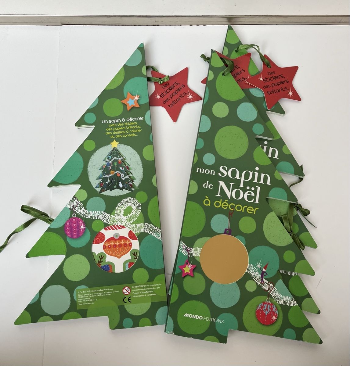 Libri: 3x Paper based Christmas tree activity books to decorate – Nuovo (secondo la descrizione) da Lucens venduto da metaD 1