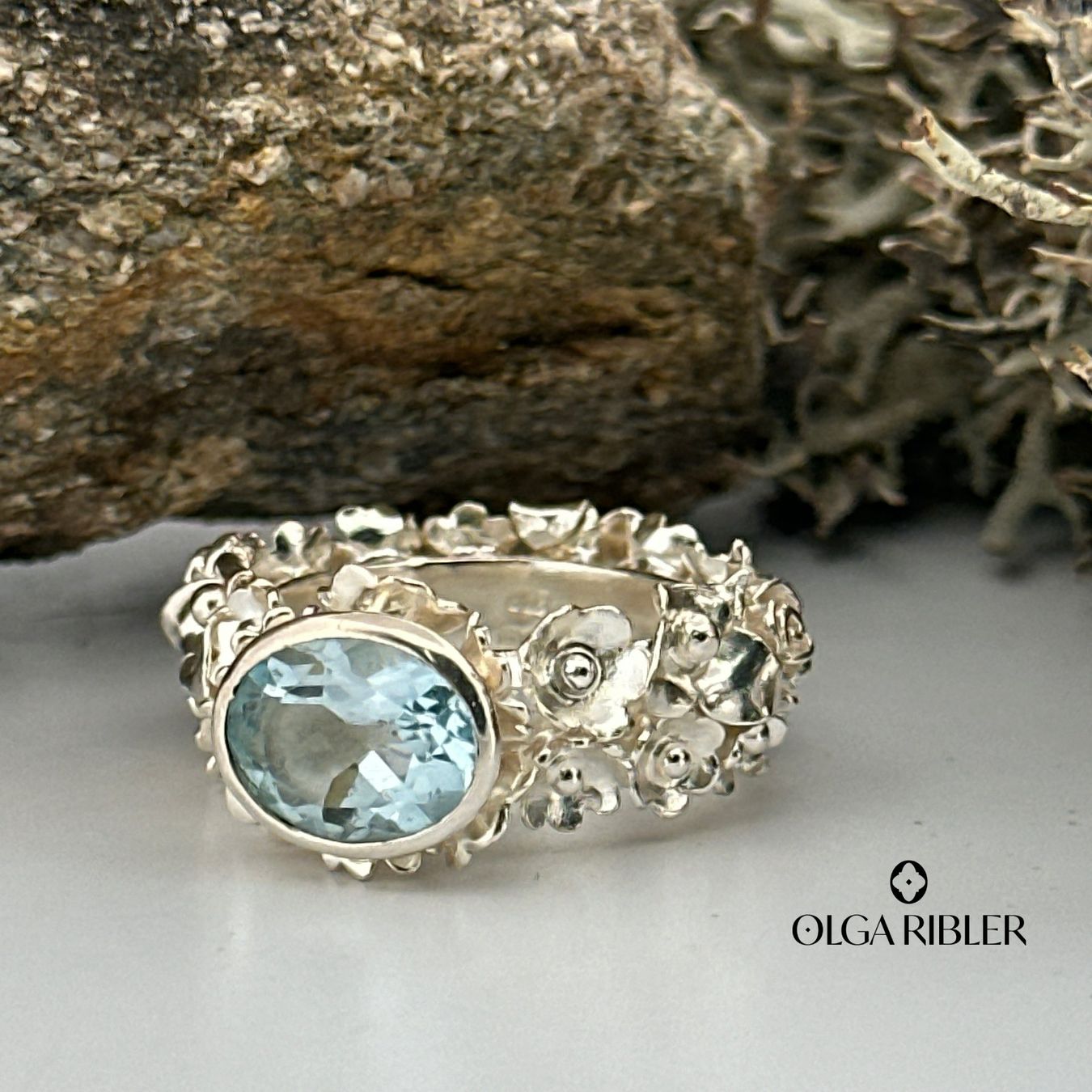 Olga Ribler Anelli: Statement Aquamarin Silber Ring 925 Grösse 53 – Nuovo (secondo la descrizione) da Luzern venduto da Schmuckoutlet 2
