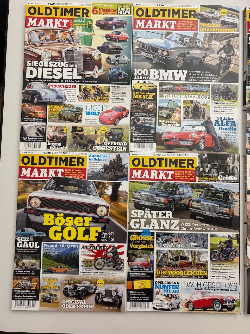 Riviste & Magazine: Oldtimer Markt, ganzer Jahrgang 2016 – Usato da Rütihof venduto da Bashful 1