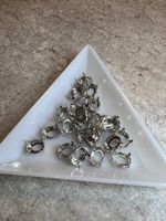 Fassung für ovale Kristalle 8×6mm / 10 Stück