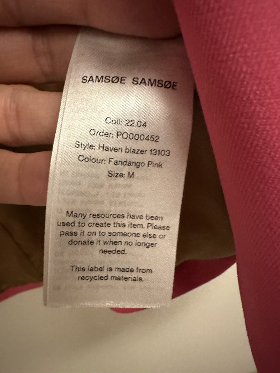 Samsøe Samsøe Giacche: Samsoe & Samsoe Blazer Grösse M, oversized, nur 1x getragen  – Usato da Pfaffhausen venduto da Geraldine12 2